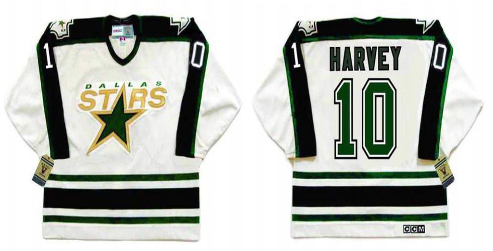 2019 Men Dallas Stars 10 Harvey White CCM NHL jerseys